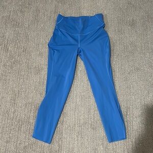 Curvy Lululemon Wunder Train High-Rise Tight 25” in Blue Nile size 10